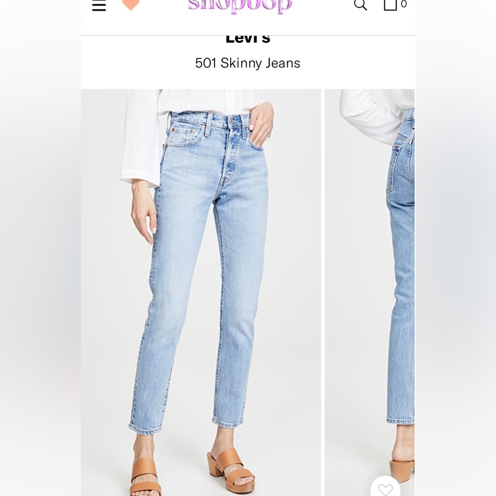 Levi’s 501 jeans in tango light